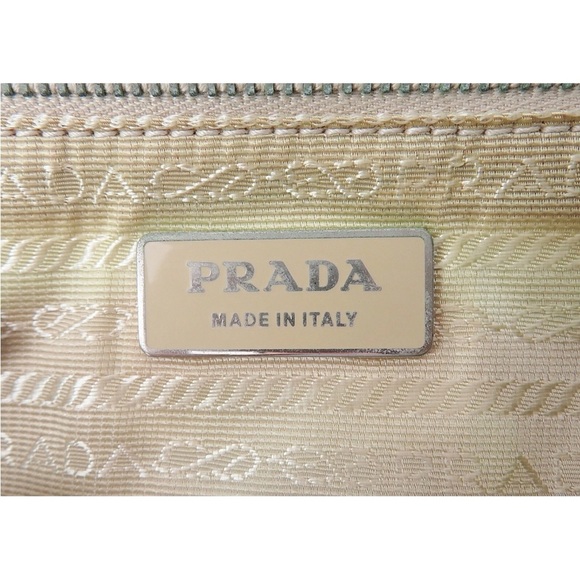 Prada Light Blue and Cream Backpack - Picture 12 of 14